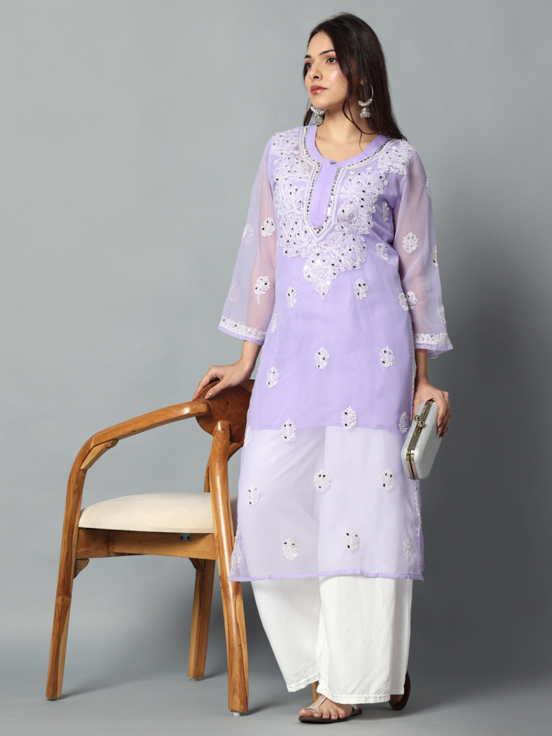 A-line Kurti: Flattering and versatile, this style suits most body types and offers a comfortable fit.
