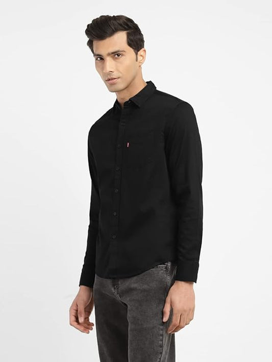 Levi's Regular Fit Men's Shirt - Solid Color, Modern Look