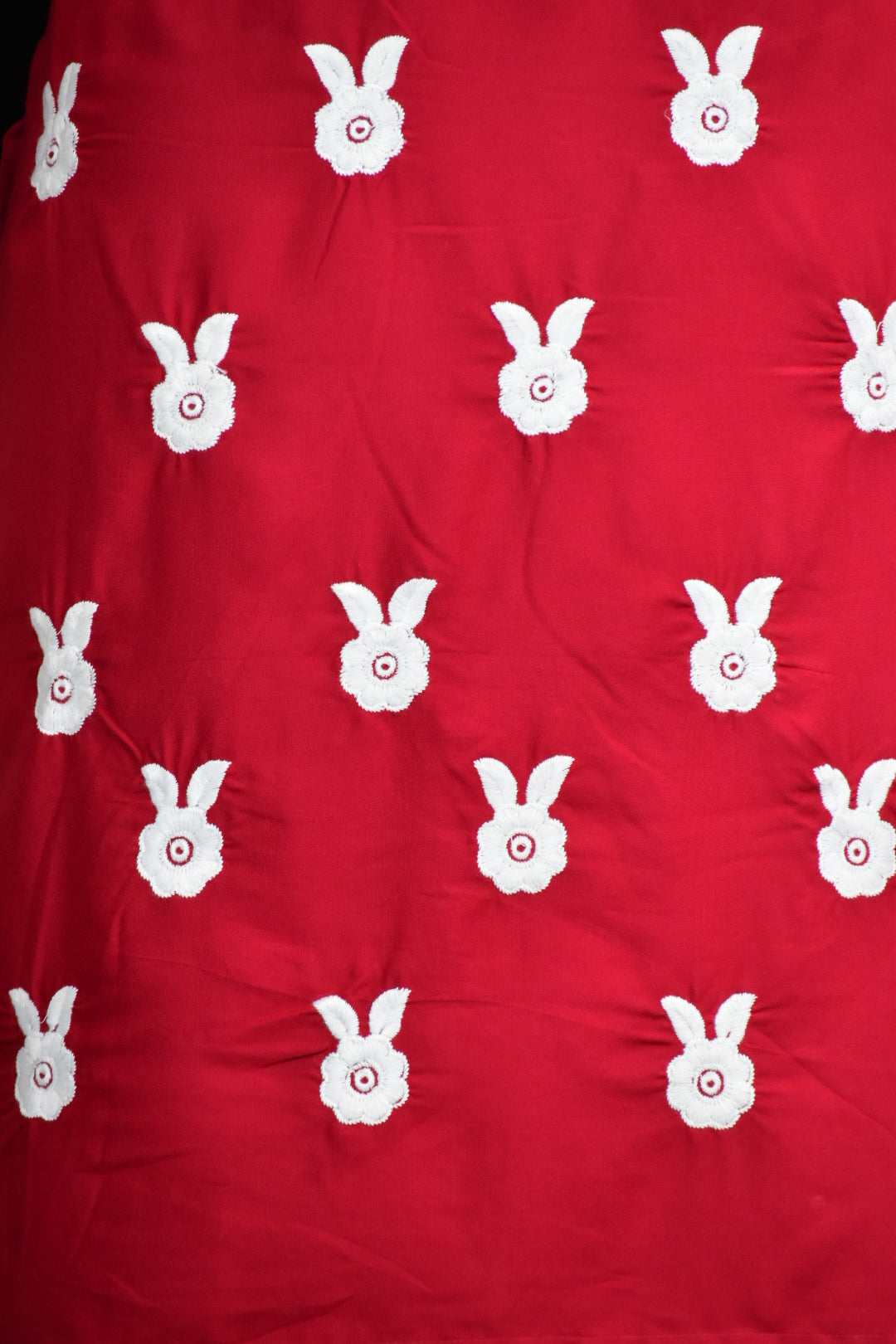 A-bottom-view-chikankari maroon cotton kurti