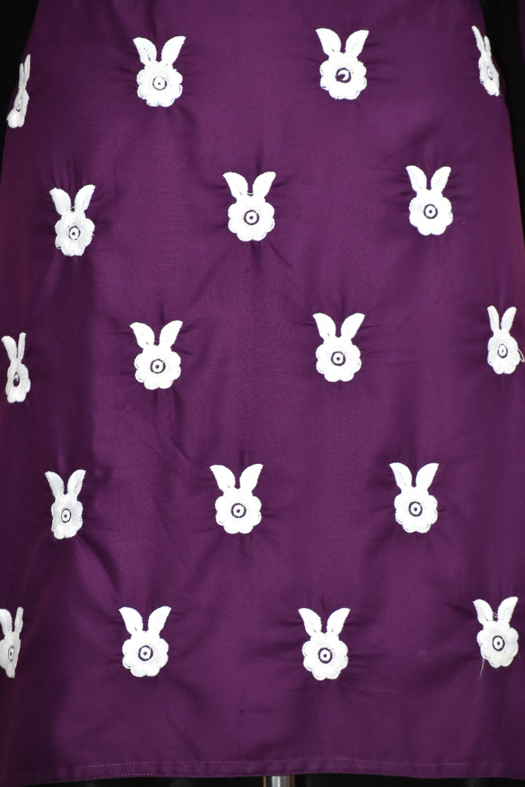 A-bottom-view-chikankari cotton blue kurti