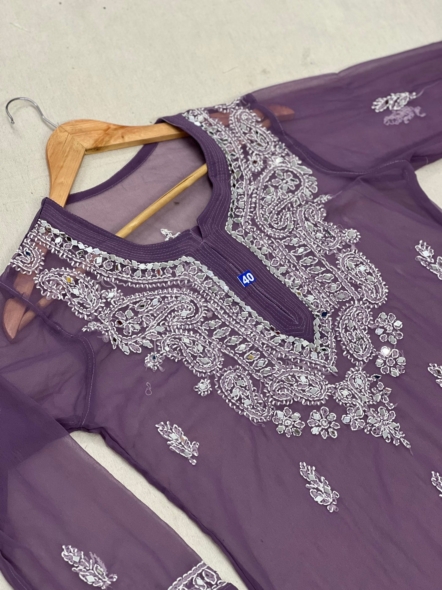 mirror Work Kurti