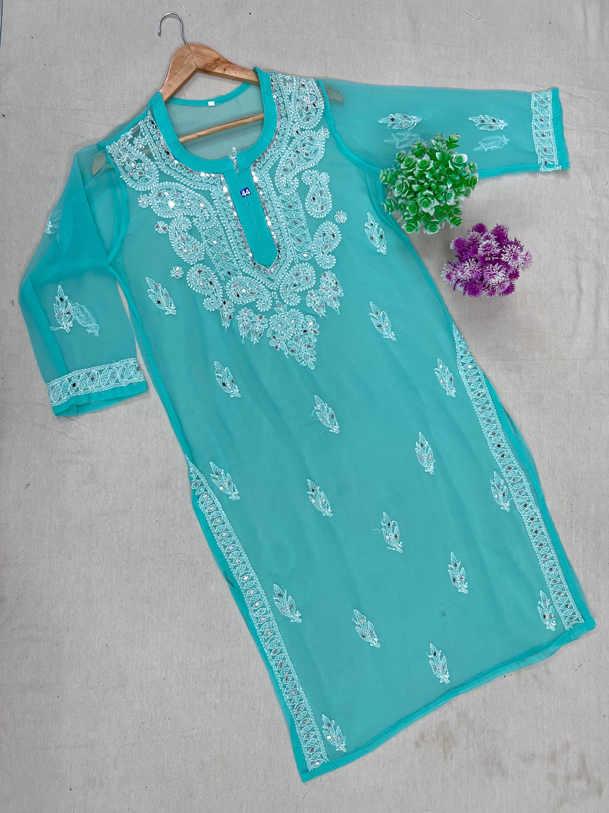 mirror Work Kurti