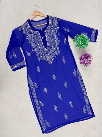 mirror work kurti