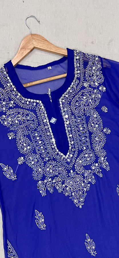 mirror work kurti